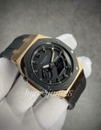 CasiOak Rosegold with Black Bezel